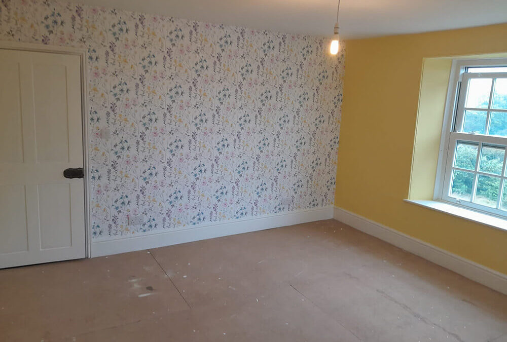 Introducing a splash of colour and wallpaper